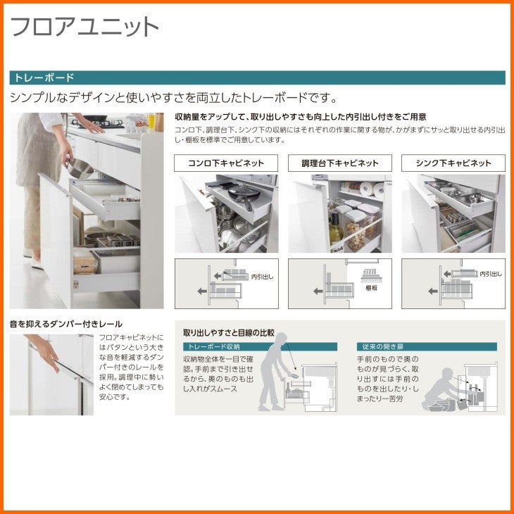 リクシル シエラ 1800(3口) トレーボードプラン システムキッチン