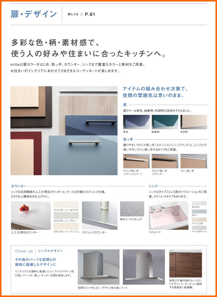 TOTO ミッテ 3000 I型 基本プラン 扉プライスグループ1 システムキッチン ※別途IHコンロ・食洗機付有！ 送料無料 | キッチンナビ